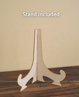 Idée cadeau Saint-Valentin Delarchi : Décoration de table en forme de cœur en contreplaqué animal, style religieux vietnamien, artisanat de boîte, panneaux muraux
