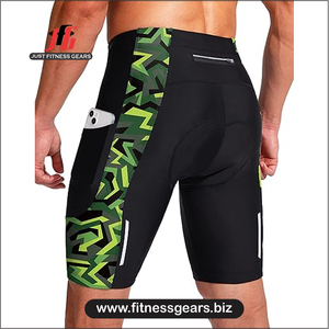 High Performance Eco-Friendly Breathable Spandex/Polyester <b>Cycling</b> <b>Shorts</b> Customizable Options Men-Padded Comfort Quick Dry - Product Image 2
