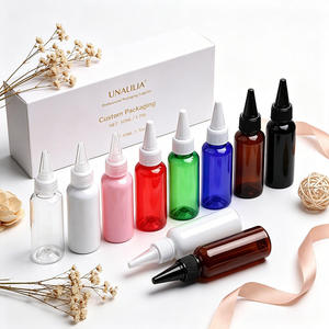 Unalilia JH11 50ml PET <b>Plastic</b> Cosmo Twist Top Applicator <b>Bottle</b>-Empty <b>Squeeze</b> Dispenser for Essential Oil Skincare Wholesale - Product Image 6