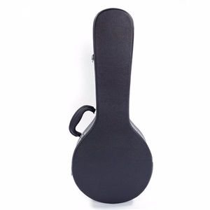 Custodia per mandolino in pelle con motivo microgroove, modello A, rigida, con ricambio 78204243, nera - Product Image 2