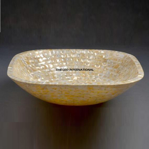 Luxurious Hand Crafted Natural Mother of Pearl Sink <b>Round</b> Shape Most Fancy Wash <b>Basin</b> Bathroom Sink for Elegant Interiors - Product Image 3