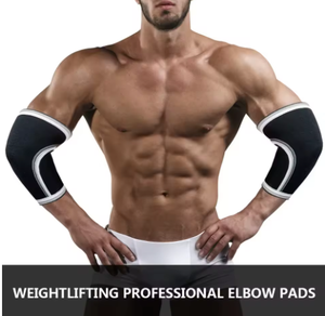 1 paire de manchons de coude réglables et respirants en néoprène et polyester pour CrossFit, haltérophilie, powerlifting, tennis et badminton - Product Image 4