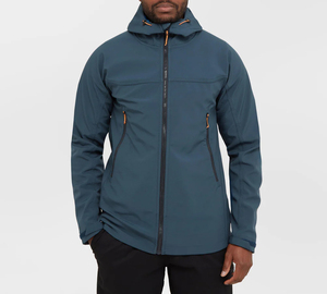 Custom Casual Winter Softshell Jacket Hood Waterproof Windproof Breathable Outdoor Unisex Lightweight Windbreaker OEM Wholesale - Product Image 1