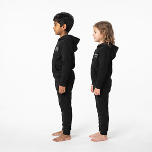 Conjunto de chándal con capucha y media cremallera de dos piezas para niños, nueva colección primavera y otoño, ropa infantil con capucha y manga larga, conjunto de chándal para bebé con media cremallera - Product Image 6