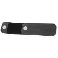 Ensemble de 2 pinces à épiler en cuir et acier inoxydable, étui de rangement compact et durable pour un stockage professionnel et sûr, facile à transporter au quotidien