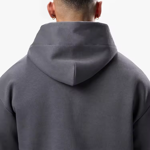 2025 Sweat à capuche personnalisé en coton 100% épais, style streetwear hiver, coupe ample et courte, orné de strass, effet délavé vintage, pour - Product Image 3