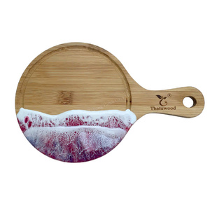 Luxury Blue Epoxy Resin Coaster Wooden Coaster <b>Set</b> Custom Coasters for Drinks Elegant Resin Coasters Trending 2026 - Product Image 3