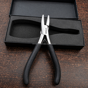 OEM Hair Extension Pliers 7 Inch Professional Extension Application <b>Tool</b> with Black Presentation <b>Box</b> Manufacturer - Product Image 1