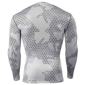 Rashguard en tissu style sport, facile à laver, séchage rapide, design simple, look moderne, tenue sportive, sublimation. - Product Image 6