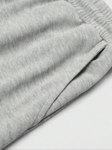 Custom Canvas Casual Drawstring Design Heavyweight 500gsm Fleece Cotton Blank Oversized Straight Leg Sweatpants <b>Trouser</b> for Men - Product Image 5