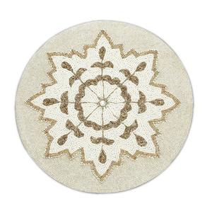 แผ่นรองจานปักลูกปัดลายดอกไม้สไตล์วินเทจ - Product Image 2