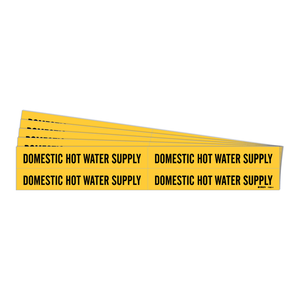 Marqueur de tuyau flexible Brady pour l'alimentation en eau chaude domestique, pour les conduites intérieures et extérieures - Product Image 2