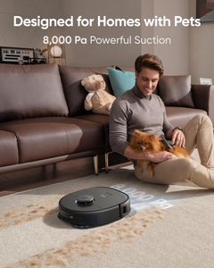 Robot Aspirador y Fregador X10 Pro Omni con Succión de 8000Pa, Mopa Doble de Elevación Automática y Evitación de Obstáculos por IA - Product Image 6