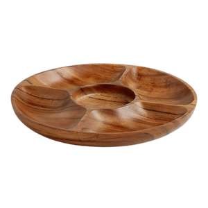 Bandeja de madera ovalada de última moda para decoración de interiores, decoración festiva, para servir, como centro de mesa para la mesa de comedor. - Product Image 2