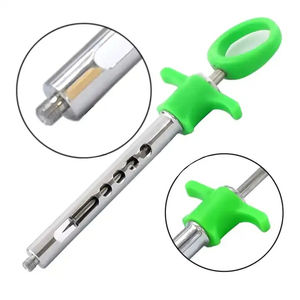 Jeringas de aspiración manuales reutilizables de acero inoxidable Dogmatic para inyecciones dentales, mango de plástico plateado, instrumentos quirúrgicos dentales - Product Image 5