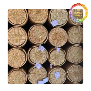 Handmade woven rattan plate <b>placemat</b> natural <b>table</b> mat <b>for</b> dining room kitchen and home decor - Product Image 3
