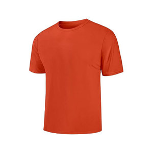 T-shirt à manches courtes pour homme, bleu royal, col rond, coupe classique, couleur unie, décontracté, tricoté, séchage rapide, style jersey - Product Image 5