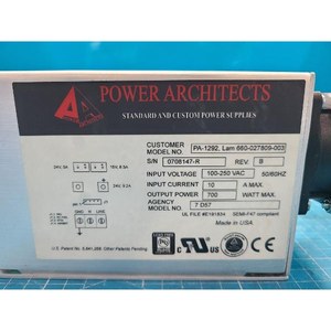 สถาปนิกไฟฟ้า PA-1292โมดูลจ่ายไฟ DC 660-027809-003ที่ใช้เป็นชิ้นส่วนอุปกรณ์เซมิคอนดักเตอร์รุ่นเก่า - Product Image 2
