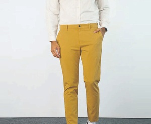 Pantalones Chino para Hombre Color Mostaza de Alta Calidad, 100% Algodón, Secado Rápido, Transpirables, Ecológicos, Fáciles de Usar, Pantalones Chino para Golf - Product Image 1