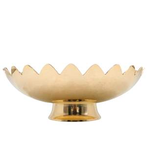 Frutero de Latón – Pital, Tazón Decorativo para Mesa de Centro, Decoración Tradicional India para Mesa de Comedor con Frutos Secos - Product Image 2