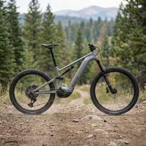 Advanced Electric Mountain <b>Bicycle</b> Carbon Fiber <b>Frame</b> Full Suspension 12-Speed Aluminum Alloy Wheels Long Range Battery Power - Product Image 3