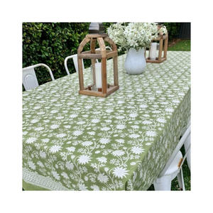 Mantel de Lino y Algodón con Estampado Floral Color Mostaza, Cuadrado, Lavable, Estilo Pastoral, para Comedor, con Patrón Amarillo y Blanco - Product Image 5