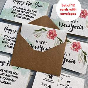 Tarjetas de Felicitación para Fiestas de Cumpleaños Corporativas, Impresión Personalizada, Papel Ecológico Hecho a Mano, Tamaños y Logotipo Personalizables - Product Image 1