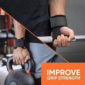 Universal Nylon Non-Skid Wrist Brace with <b>Hook</b> & Loop Closure for Summer Weight Lifting Support - Product Image 3