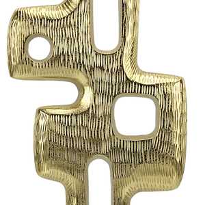 56cm H X 8cm W X 21cm L Aluminium Sculpture Irregular Geometric Shape Handmade Artistic Modern Eco-Friendly Tabletop <b>Decor</b> - Product Image 5