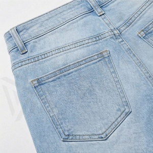 Shorts en jean droits personnalisables grande taille pour femme – Taille haute, décontracté, confort quotidien, tenue d'été - Product Image 5