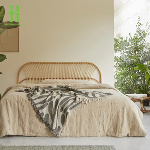 Wholesaler Rattan Handmade Bed with Simple <b>Headboard</b> Headbed <b>Panels</b> Use For Home And Hotel Furniture Factory Direct Rattan 2026 - Product Image 6