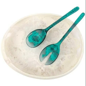 ชุดช้อนส้อมเรซิ่น ชุดช้อนส้อมครัว ชุดช้อนส้อมรับประทานอาหาร ชุดช้อนส้อมบนโต๊ะอาหาร ชุดช้อนส้อมเสิร์ฟอาหาร ชุดช้อนส้อมสำหรับอาหาร ชุดช้อนส้อมด้ามเรซิ่น ชุดช้อนส้อมตกแต่งโต๊ะอาหาร 2 ชิ้น - Product Image 1