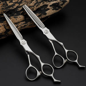 Ensemble de ciseaux à cheveux pour barbier ANAAIF, en acier inoxydable japonais personnalisé, à pointe arrondie, avec manche en céramique, pour droitiers - Product Image 6