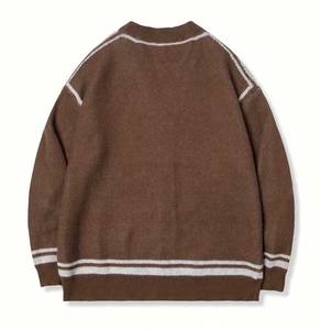 Suéter de Punto Estilo Universitario, Holgado, Informal, para Invierno - Prenda de Punto de Alta Calidad, Suave y Transpirable para Mujer, Otoño - Product Image 2