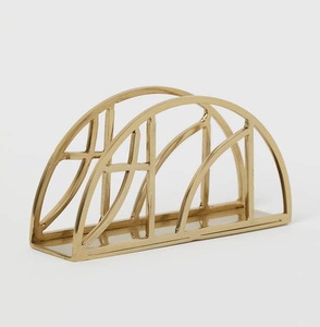 Minimal <b>Square</b> Metal Napkin Holder Modern <b>Table</b> Organizer Strong Durable Construction For <b>Kitchen</b> Dining And Cafe Use - Product Image 3