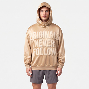 Men's <b>100</b>% <b>Polyester</b> Hoodie Oversized Winter Heavy <b>Polyester</b> Hooded Sweatshirt Sportswear Training Chenille Embroidery Hoodie - Product Image 1