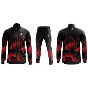 Conjunto Deportivo de Alta Calidad con Logotipo Personalizado para Hombre, Chaqueta con Cremallera de Forro Polar, Pantalones Jogger, Conjunto de 2 Piezas, Traje Deportivo Ajustado - Product Image 2