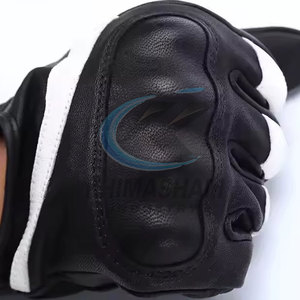 Gants de moto en cuir respirant avec mouvement flexible et adhérence antidérapante, gants de conduite élégants pour une utilisation quotidienne - Product Image 4