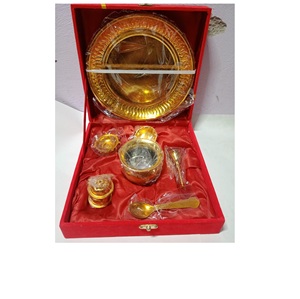 Support de mèche en marbre pour Diya, lot de 6, Niranjan Kadi Deepak et lampes à huile, support traditionnel Thiri, écologique, 2,6 cm, article de Pooja - Product Image 1