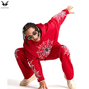Conjunto Deportivo de Última Moda 2026, Sudadera Holgada con Hombros Caídos y Estampado Personalizado, Pantalones Rectos con Cintura Ajustable con Cordón - Product Image 5