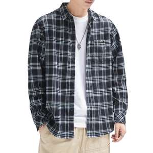 100% algodón ropa de hombre de calidad superior camisa de vestir última moda precio barato Camisa de franela servicio OEM calidad orientada a la exportación - Product Image 1