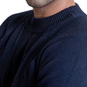 Pull-over à manches longues en coton mélangé ou en laine mélangée style unisexe pull tricoté avec pull tricoté 2026 - Product Image 6