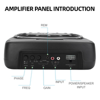 Zeming 8/10 pouces 300W 400W 500W Subwoofer mince actif Subwoofer plat de voiture Subwoofer sous le siège