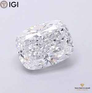Diamant de laboratoire CVD certifié IGI, taille coussin, clarté VVS1, couleur E, 1,50 carat, pour collection de bijoux de mariée - Product Image 1