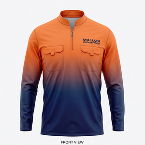 Camisa de Pesca Personalizada para Hombre, de Alta Calidad, con Estampado por Sublimación, Protección Solar UPF 50+, Secado Rápido, Transpirable, Manga Larga, para Actividades al Aire Libre - Product Image 1