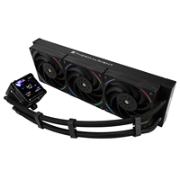 Système de refroidissement liquide pour processeur AIO Thermalright Elite Vision 360 BLACK ARGB avec écran LCD IPS de 2,4 pouces, pompe 3000 RPM, compatible LGA1851 AM5