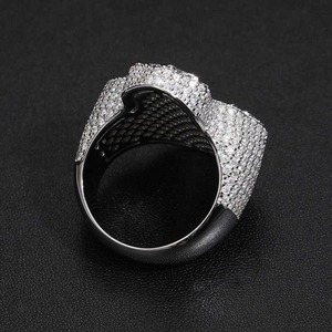 Hip Hop Moissanite <b>Ring</b> Iced Out Moissanite <b>Ring</b> Moissanite <b>Ring</b> for <b>Men</b> Moisaanite Diamond <b>Ring</b> <b>Silver</b> Moissanite <b>Ring</b> - Product Image 2