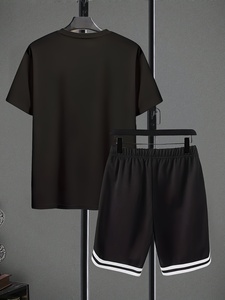 Mens Easygoing Summer Inspired Clothing Duo with Casual Shirt and Comfortable Tee Combination - Product Image 3