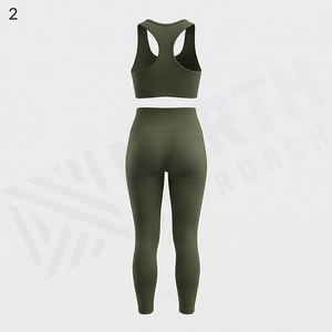 Ensemble de yoga pour femmes, vêtements de fitness, soutien-gorge de sport, leggings, vêtements de sport sans couture, vêtements de sport athlétiques, vêtements d'entraînement, équipement de sport - Product Image 2
