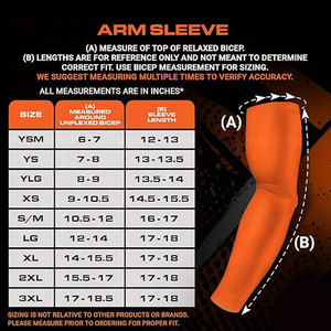 Manchons de compression pour hommes, femmes et jeunes – Idéaux pour le volleyball, le golf, la course à pied, le baseball, le basketball – Paire de manchons de compression sportifs - Product Image 3
